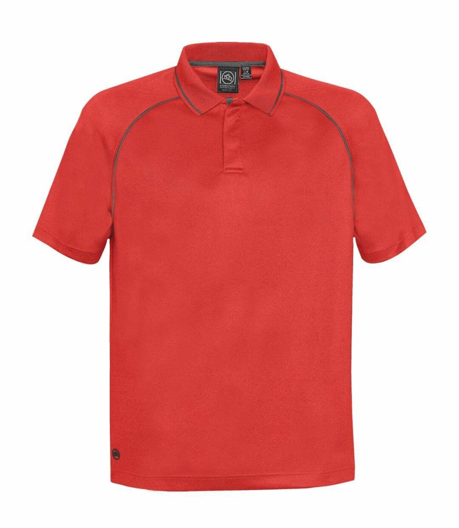 * Pertemba Attractive Stormtech Mens Tritium Performance Polo (Bright Red/Carbon) Utbc3878 Wholesale