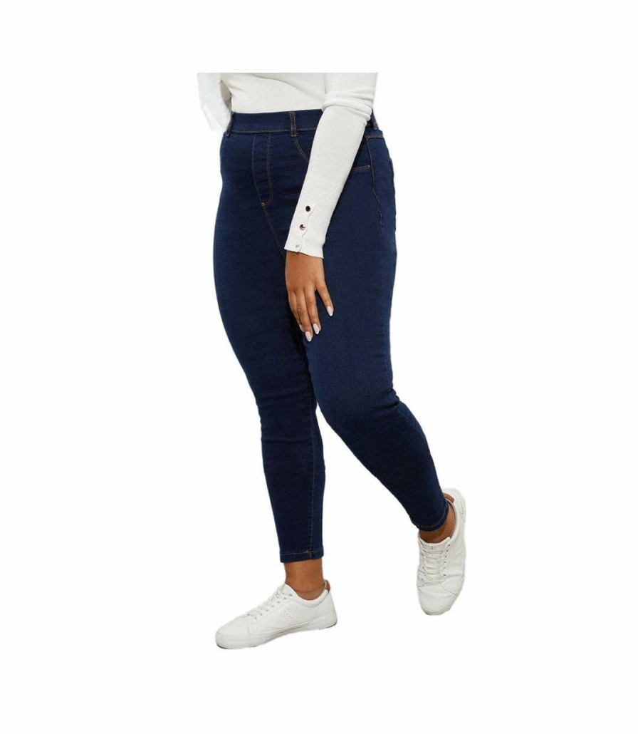 * Pertemba Online Dorothy Perkins Womens/Ladies Premium Eden Plus Jeggings (Indigo) Utdp1390 Hot