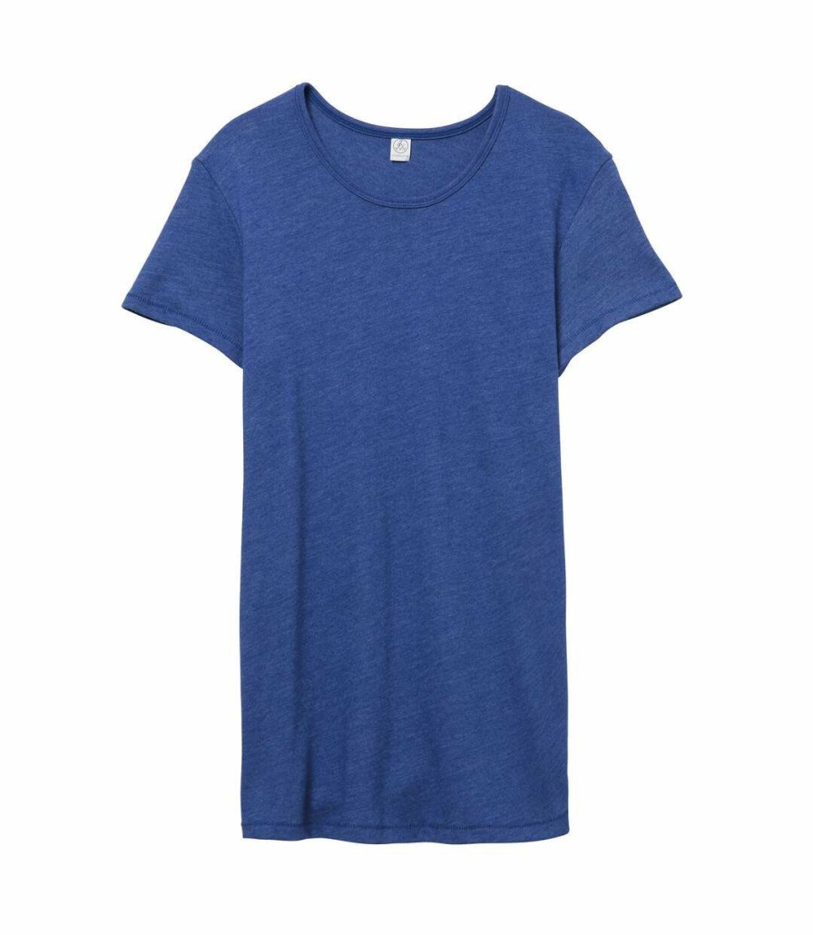 * Pertemba Crazy Deals Alternative Apparel Womens/Ladies Vintage 50/50 T-Shirt (Vintage Royal) Utrw6009 Clearance