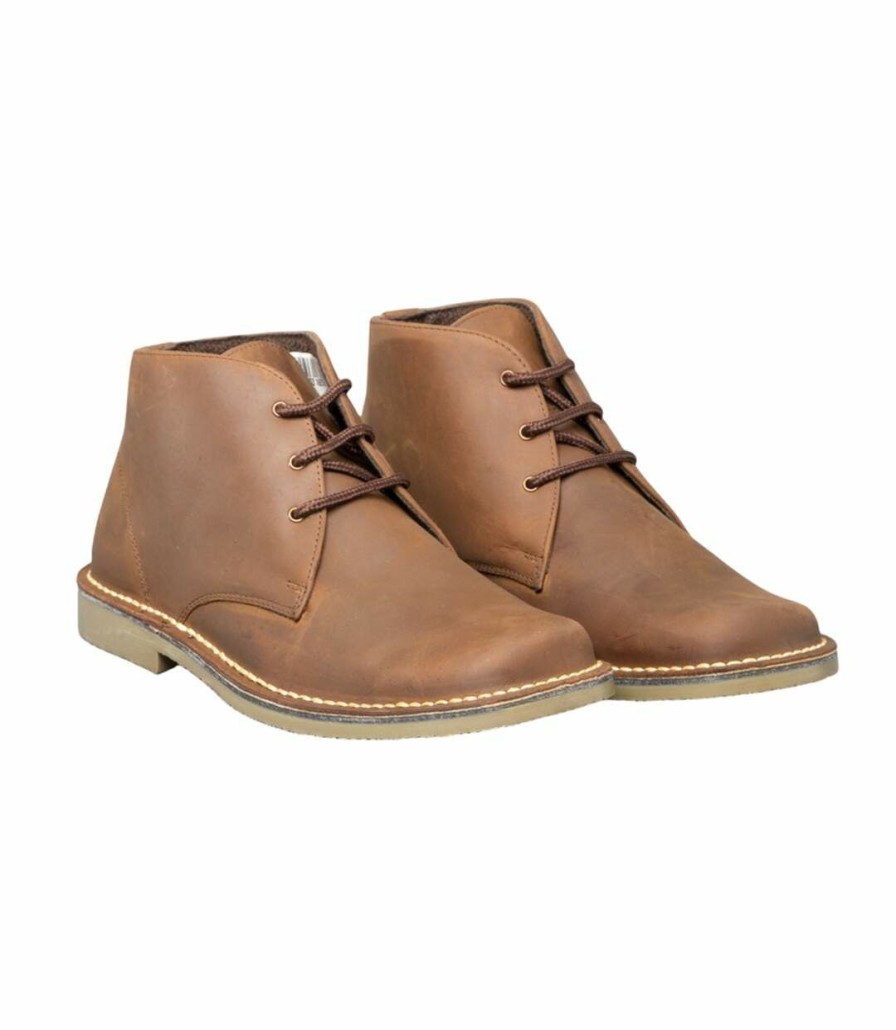 * Pertemba New Arrivals Roamers Mens Waxy Leather Fulfit Desert Boots (Brown) Utdf228 Wholesale