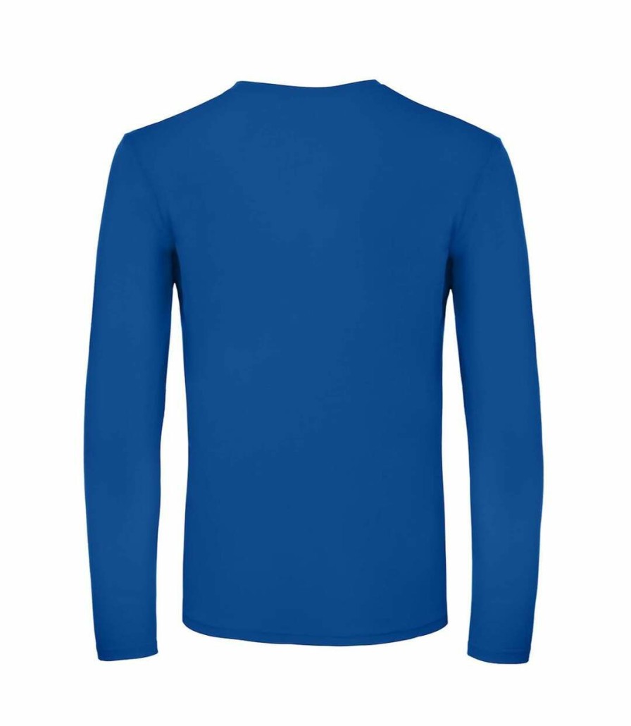 * Pertemba Sale Online B&C Mens E150 Long Sleeve T-Shirt (Royal Blue) Utrw6527 Best