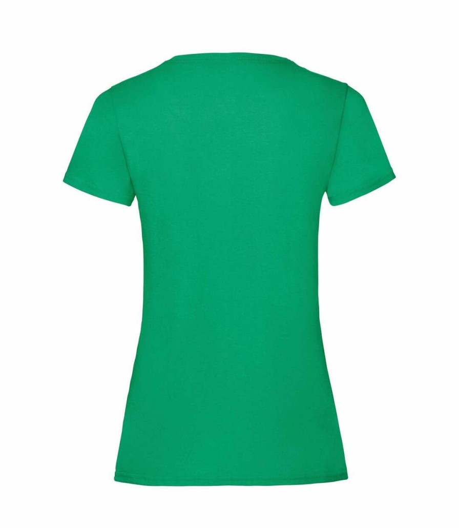 * Pertemba Classical Fruit Of The Loom Ladies/Womens Lady-Fit Valueweight Short Sleeve T-Shirt (Pack Of 5) (Kelly Green) Utbc4810 New