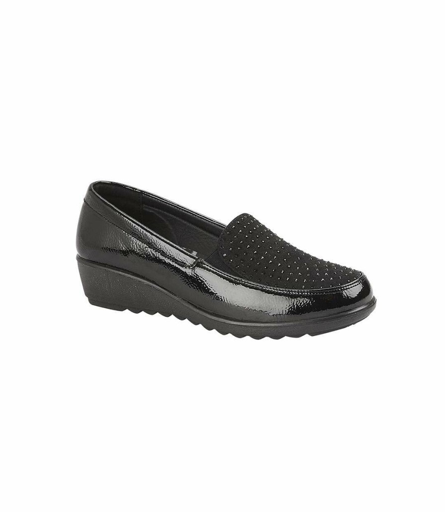 * Pertemba Top Selling Boulevard Womens/Ladies Loafers (Black) Utdf1987 Wholesale