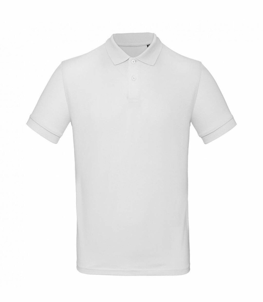 * Pertemba Classical B&C Mens Inspire Polo (Pack Of 2) (Snow) Utbc4470 Clearance