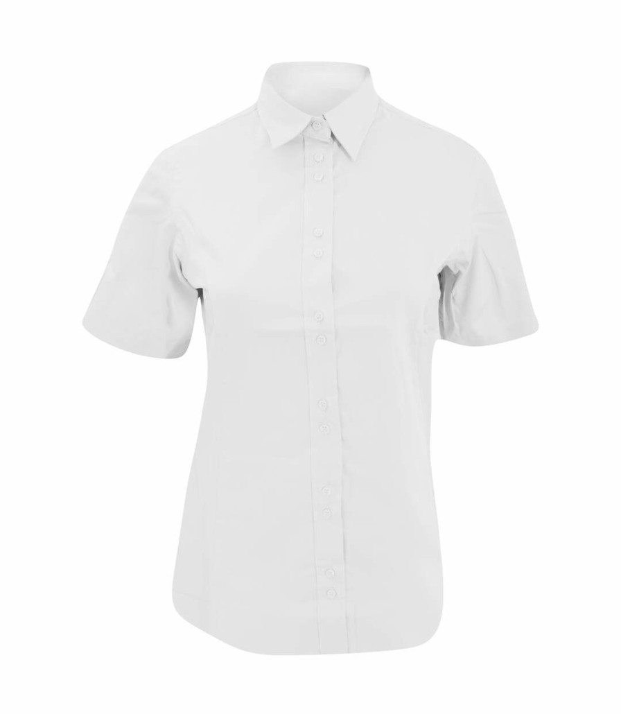 * Pertemba Top Selling Kustom Kit Ladies City Short Sleeve Business Shirt (White) Utbc1450 Hot