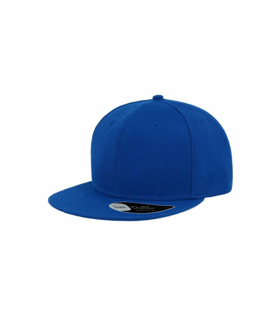 * Pertemba Good Quality Atlantis Snap Back Flat Visor 6 Panel Cap (Royal) Utab213 Best