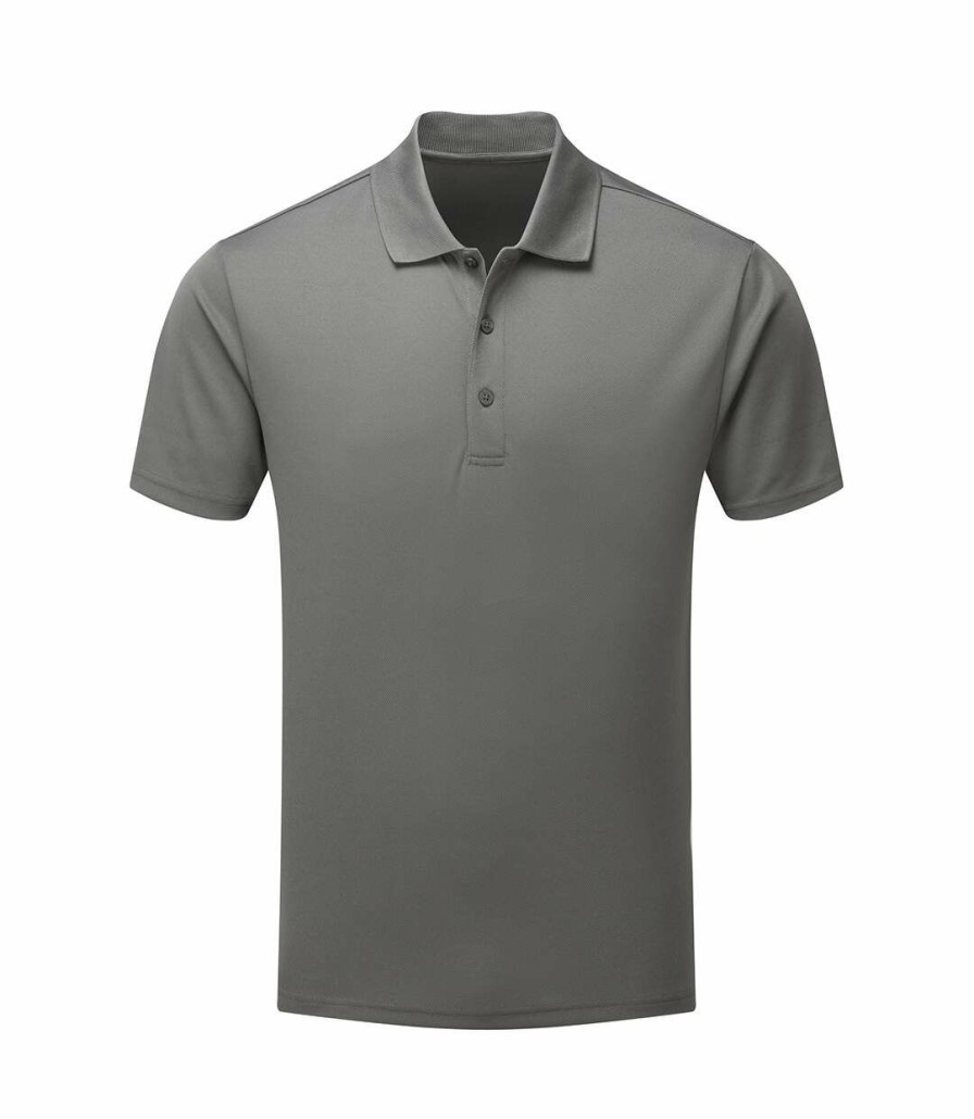 * Pertemba Attractive Premier Mens Sustainable Polo Shirt (Dark Grey) Utpc4785 New