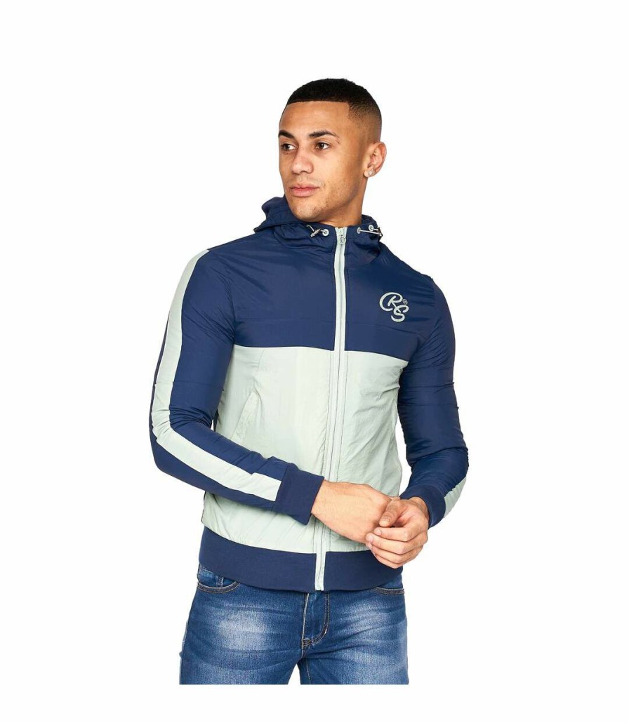 * Pertemba Popular Crosshatch Mens Fellwoods Jacket (Navy) Utbg439 Clearance