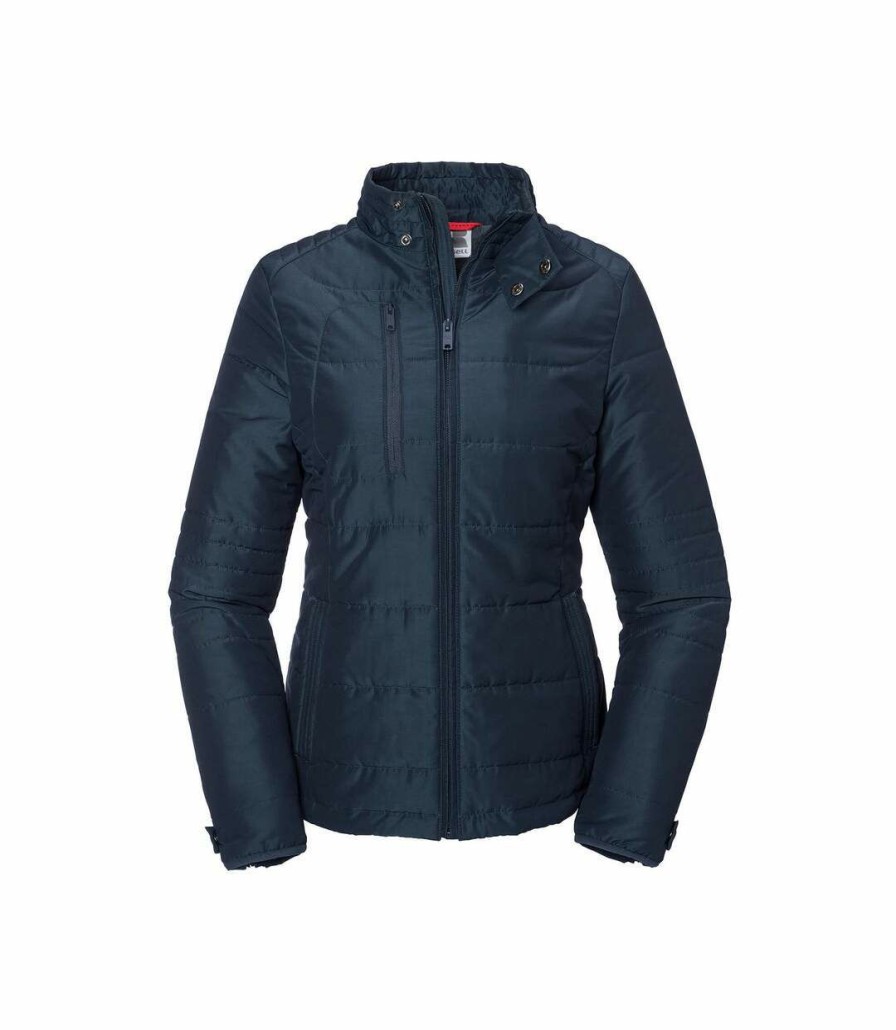 * Pertemba Latest Fashion Russell Womens/Ladies Cross Jacket (French Navy) Utbc4668 Wholesale