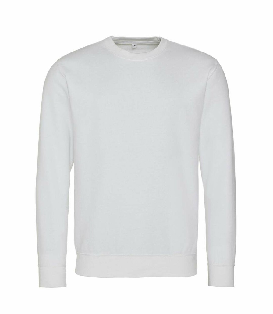 * Pertemba Quick Delivery Awdis Hoods Mens Long Sleeve Washed Look Sweatshirt (Washed Arctic White) Utrw5369 Hot