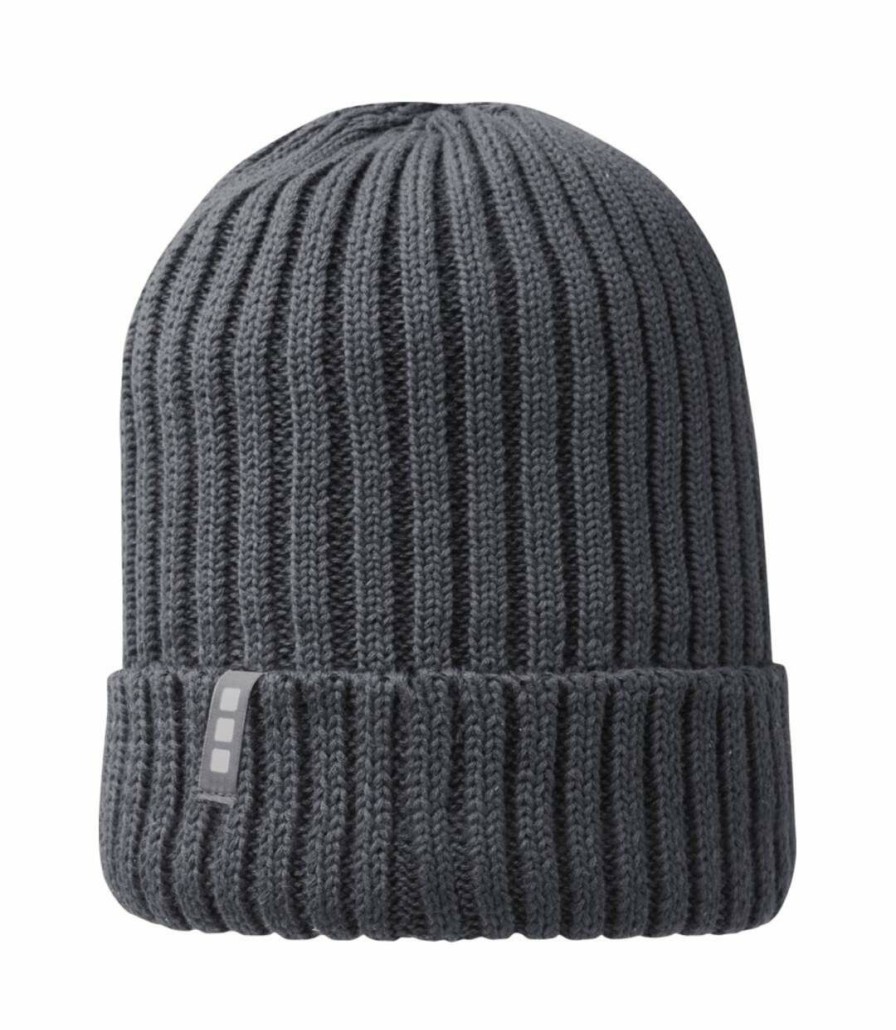 * Pertemba Attractive Elevate Uni Adult Ives Organic Cotton Beanie (Storm Grey) Utpf3606 Wholesale