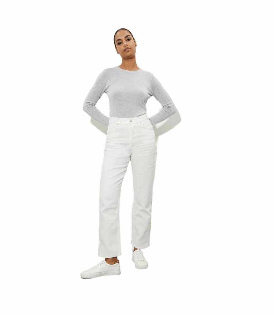 * Pertemba Lower Prices Dorothy Perkins Womens/Ladies Hattie High Rise Jeans (White) Utdp733 Wholesale