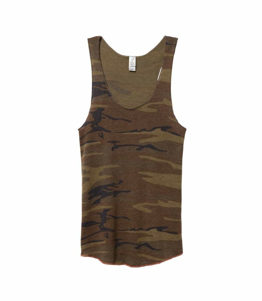 * Pertemba Original Alternative Apparel Womens/Ladies Eco-Jersey Sleeveless Tank Top (Camo) Utrw6006 Online