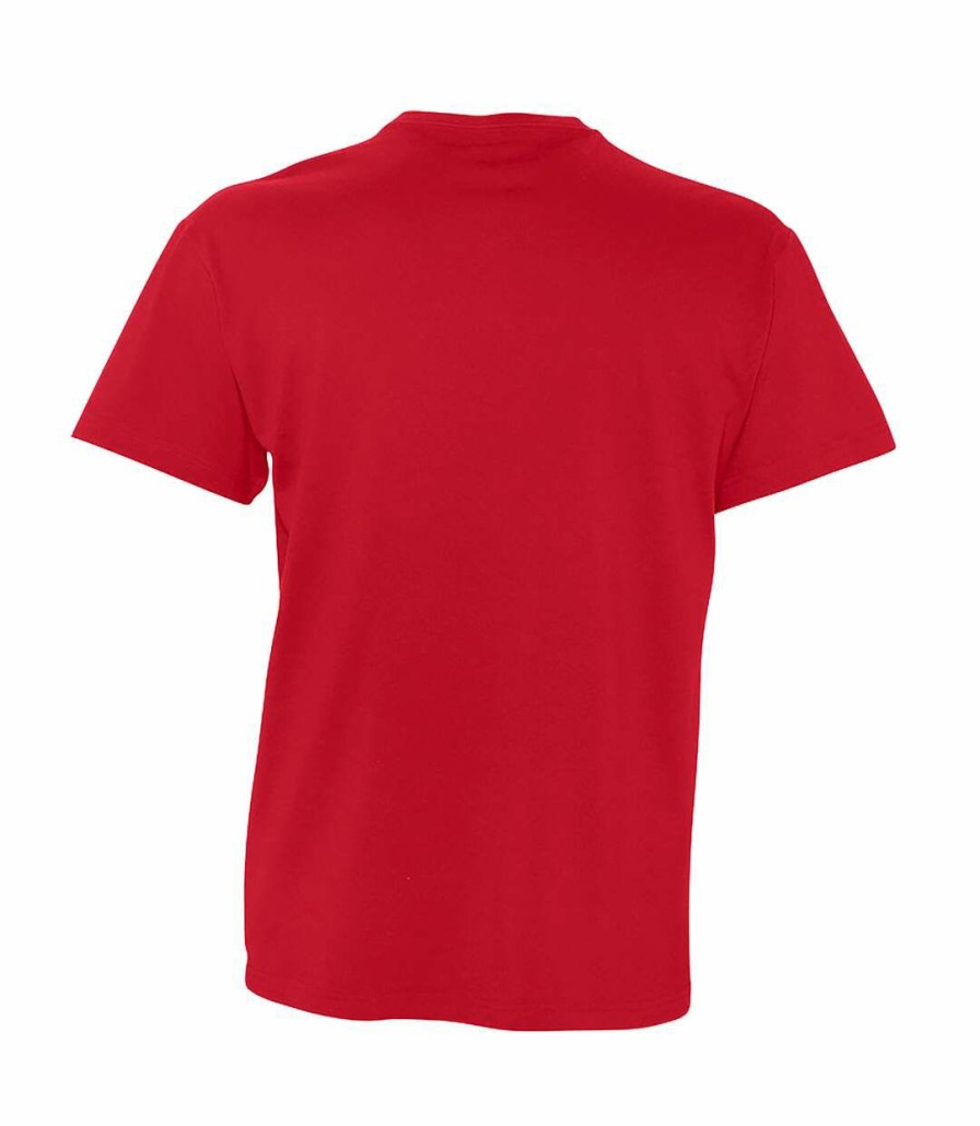 * Pertemba Attractive Sols Mens Victory V Neck Short Sleeve T-Shirt (Red) Utpc388 Hot