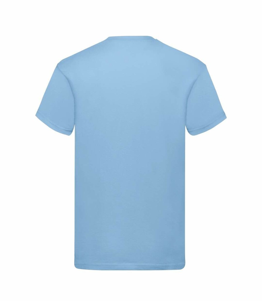 * Pertemba New Fruit Of The Loom Mens Original Short Sleeve T-Shirt (Sky Blue) Utpc124 Hot