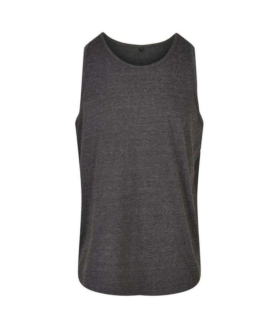 * Pertemba Crazy Deals Build Your Brand Mens Basic Tank Top (Charcoal) Utrw8663 Online