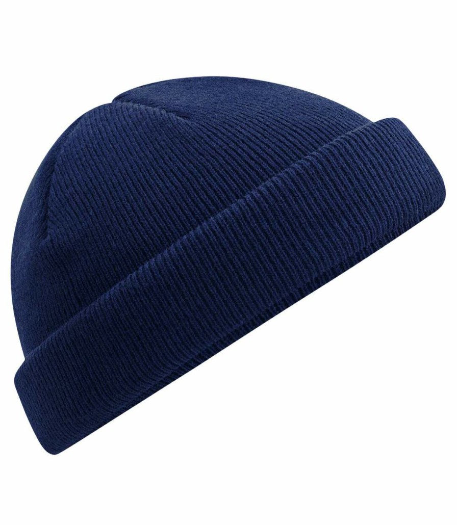 * Pertemba Quick Delivery Beechfield Fisherman Mini Recycled Beanie (Oxford Navy) Utbc5003 Clearance