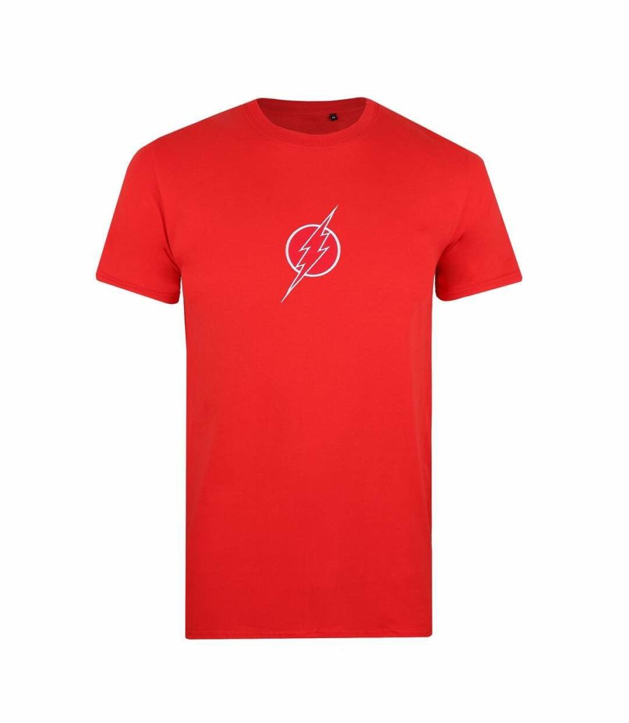 * Pertemba Quick Delivery The Flash Mens Logo T-Shirt (Cherry Red) Uttv1221 Clearance