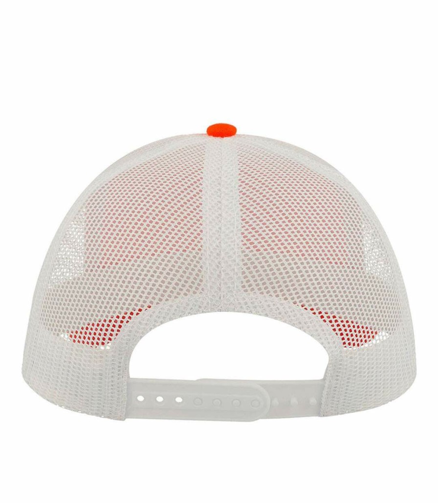 * Pertemba New Arrivals Atlantis Rapper Canvas 5 Panel Trucker Cap (Orange/White) Utab477 Clearance