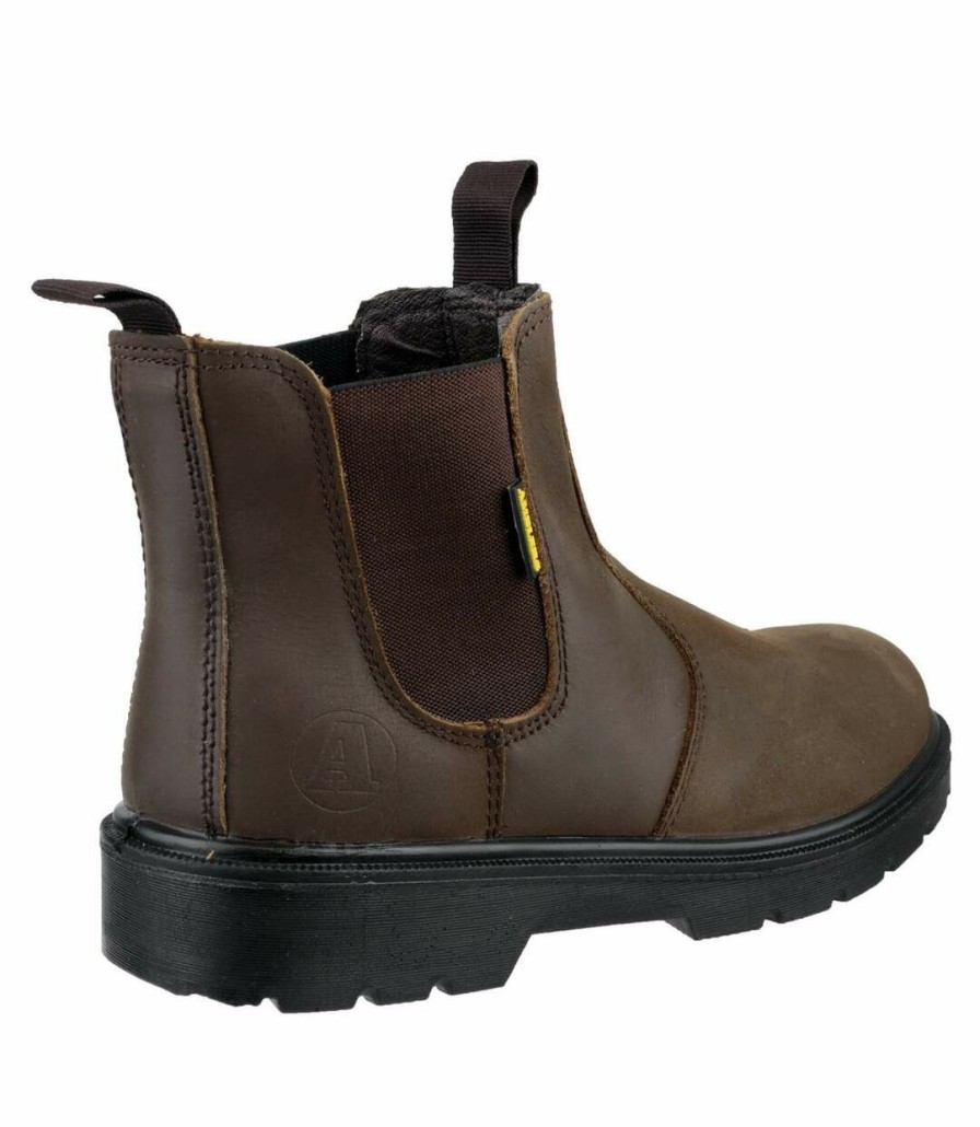 * Pertemba Good Quality Amblers Steel Boot / Womens Ladies Boots (Brown) Utfs851 New