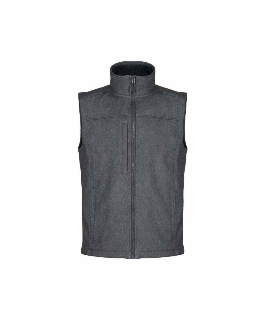 * Pertemba Crazy Deals Regatta Mens Flux Marl Softshell Body Warmer (Grey Marl) Utrg5895 Online