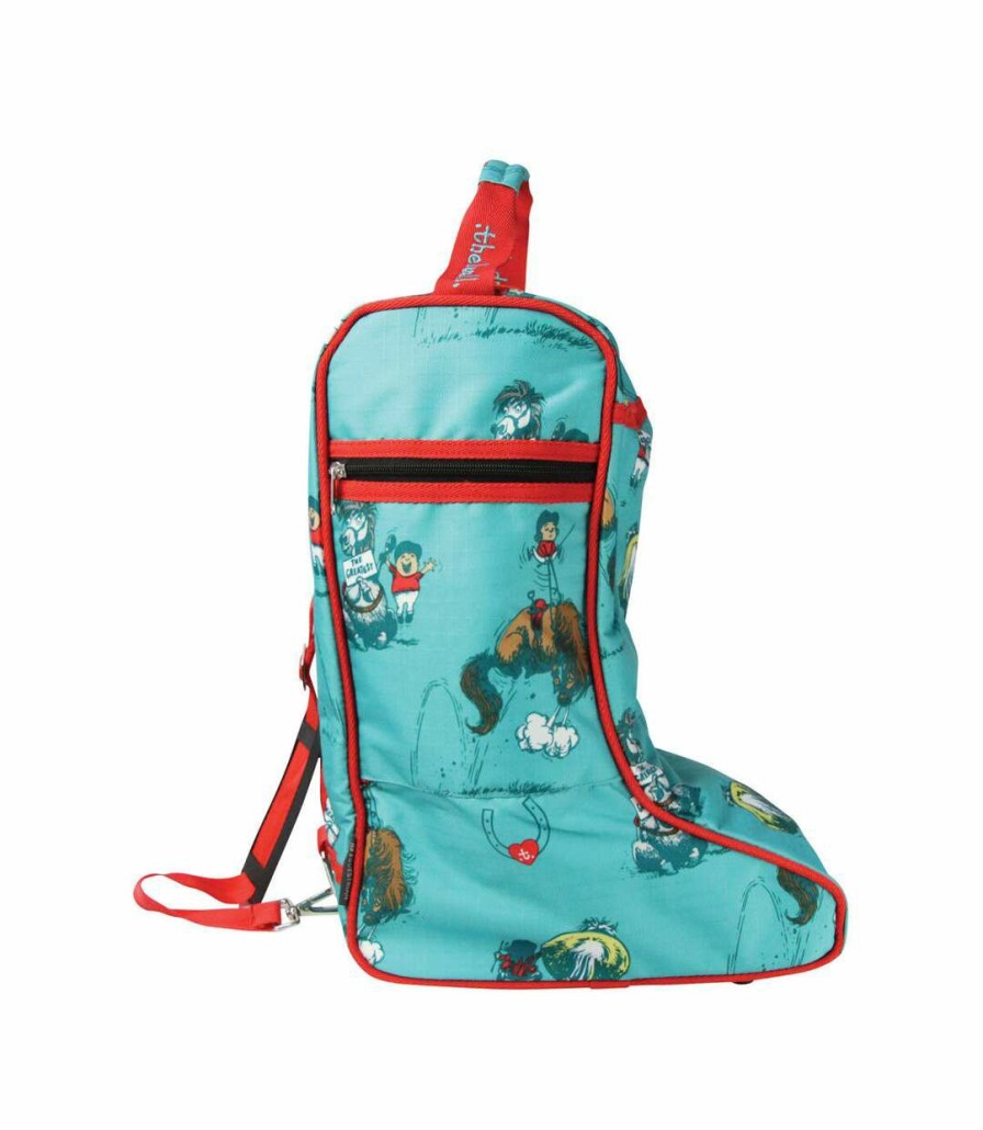 * Pertemba Top Selling Hy Thelwell Collection The Greatest Boot Bag (Turquoise/Red) (One Size) Utbz4628 Hot