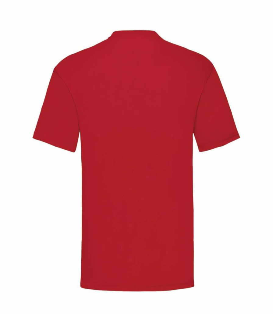 * Pertemba Attractive Fruit Of The Loom Mens Valueweight Short Sleeve T-Shirt (Brick Red) Utbc330 New