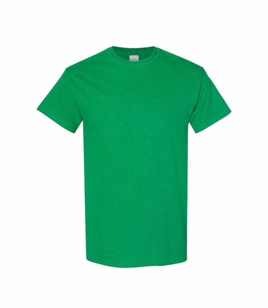 * Pertemba New Arrivals Gildan Mens Heavy Cotton Short Sleeve T-Shirt (Pack Of 5) (Antique Irish Green) Utbc4807 Wholesale