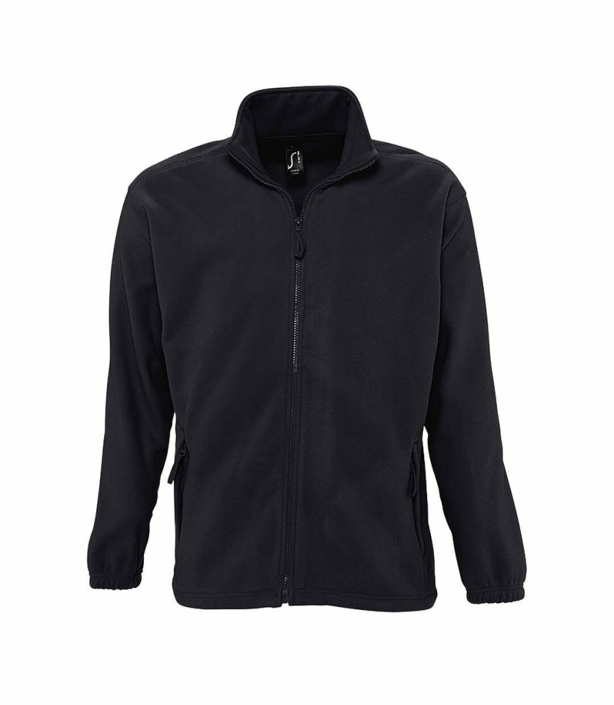 * Pertemba Closeout Sale Sols Mens North Full Zip Outdoor Fleece Jacket (Charcoal) Utpc343 Hot