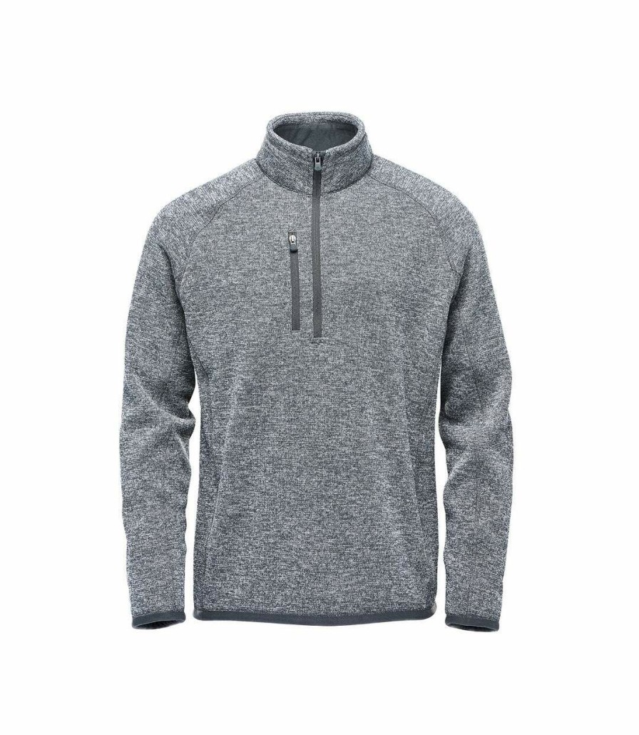 * Pertemba Attractive Stormtech Mens Avalanche Quarter Zip Fleece Top (Granite) Utrw8819 Hot