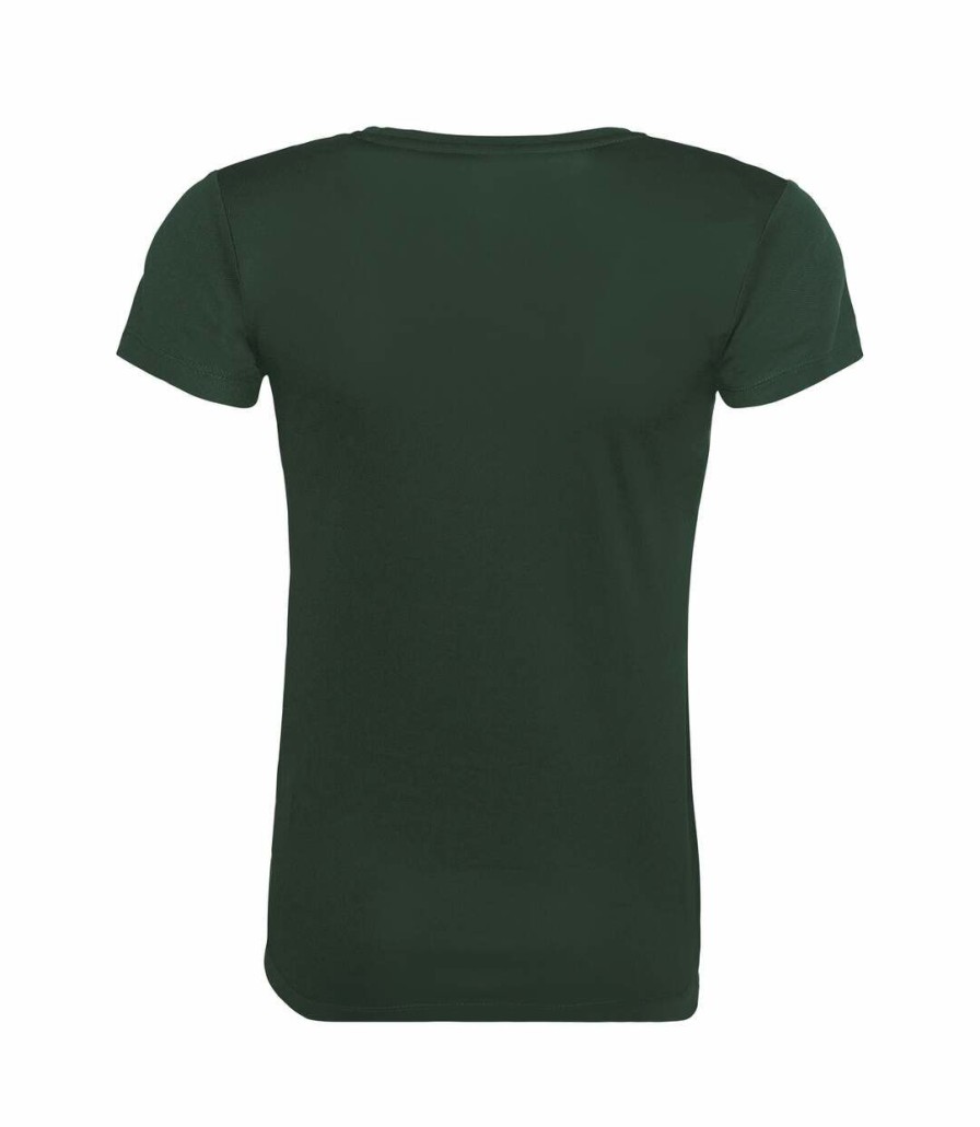 * Pertemba Clearance Awdis Just Cool Womens/Ladies Sports Plain T-Shirt (Bottle Green) Utrw686 Clearance