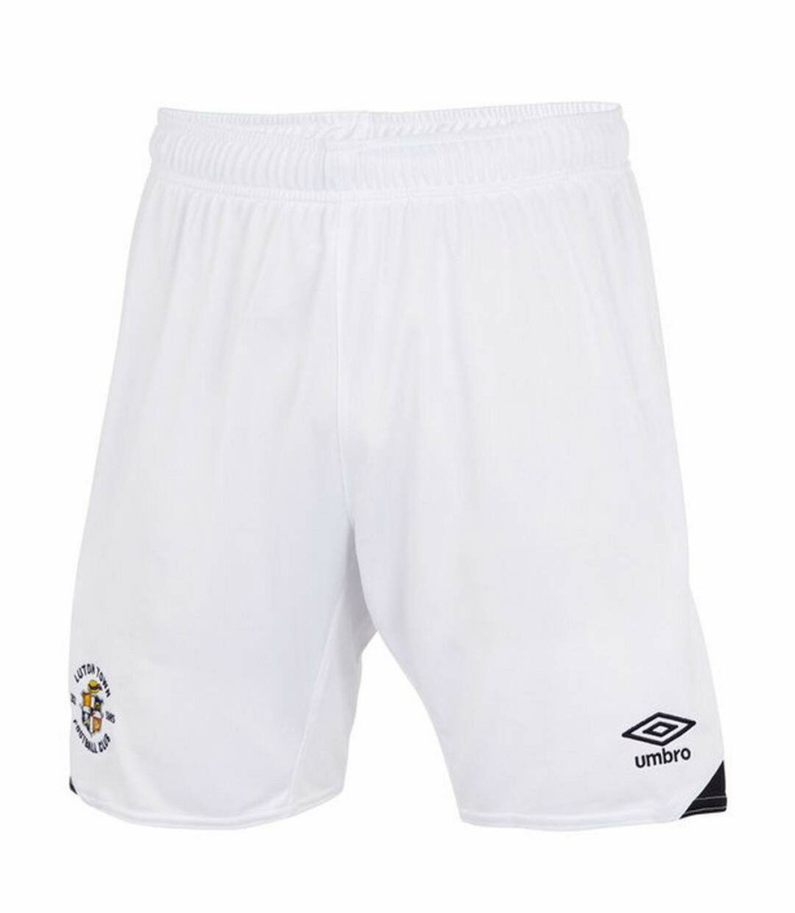 * Pertemba Clearance Luton Town Fc Mens 22/23 Umbro Away Shorts (White) Utuo1050 New