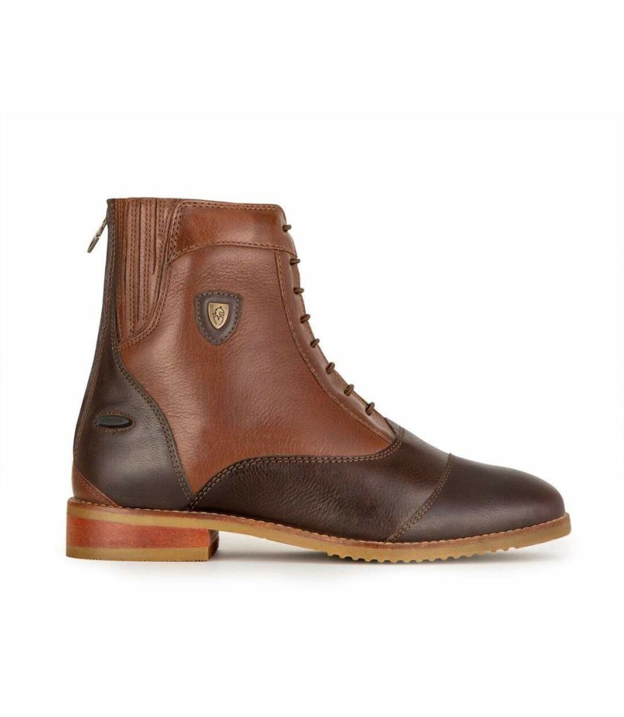 * Pertemba Sale Online Moretta Womens/Ladies Teresa Lace Leather Paddock Boots (Chestnut Brown) Uter268 Best