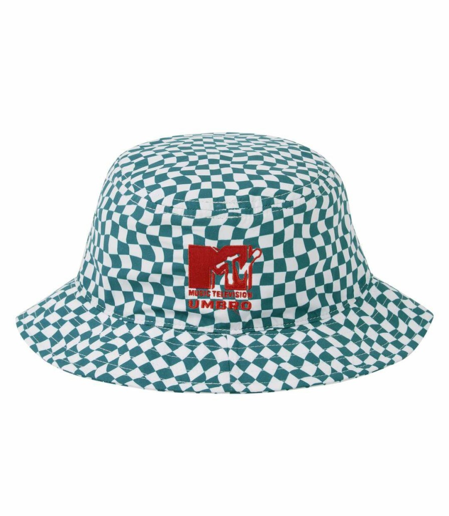 * Pertemba Popular Umbro Mens Mtv Bucket Hat (Shaded Spruce/Brilliant White) Utuo1354 Hot