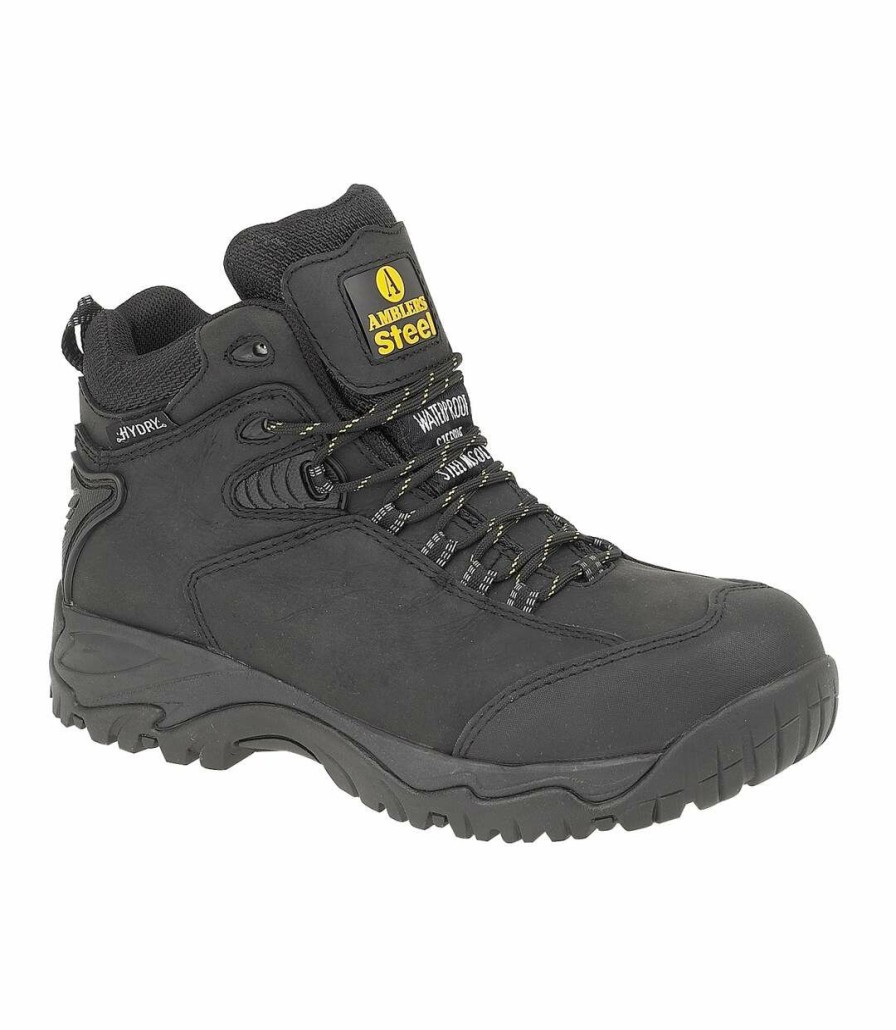 * Pertemba Attractive Amblers Steel Fs190 Safety Boot / Mens Boots / Boots Safety (Black) Utfs562 Wholesale