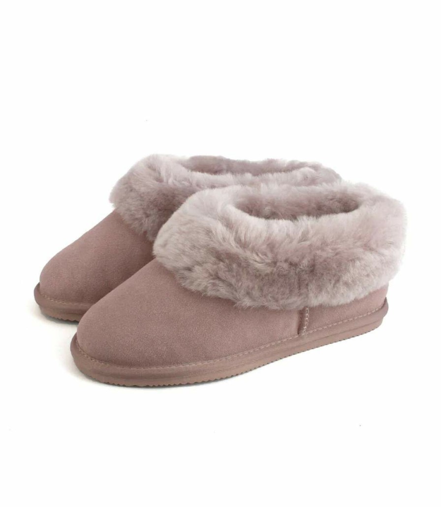 * Pertemba Latest Fashion Eastern Counties Leather Womens/Ladies Elena Sheepskin Slipper Boots (Mushroom) Utel376 Wholesale