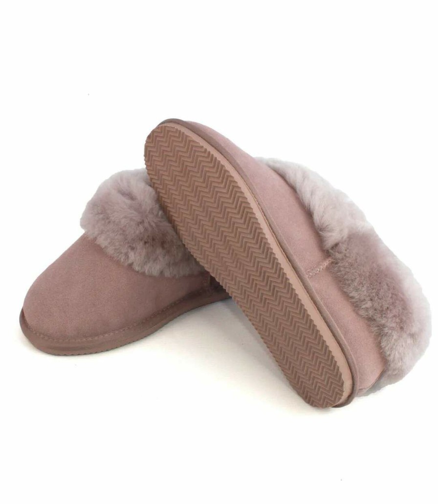 * Pertemba Latest Fashion Eastern Counties Leather Womens/Ladies Elena Sheepskin Slipper Boots (Mushroom) Utel376 Wholesale