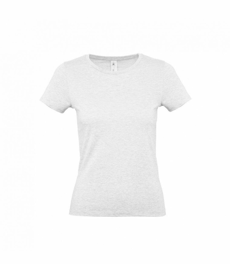 * Pertemba Popular B&C Womens/Ladies E150 T-Shirt (Ash) Utrw6634 New