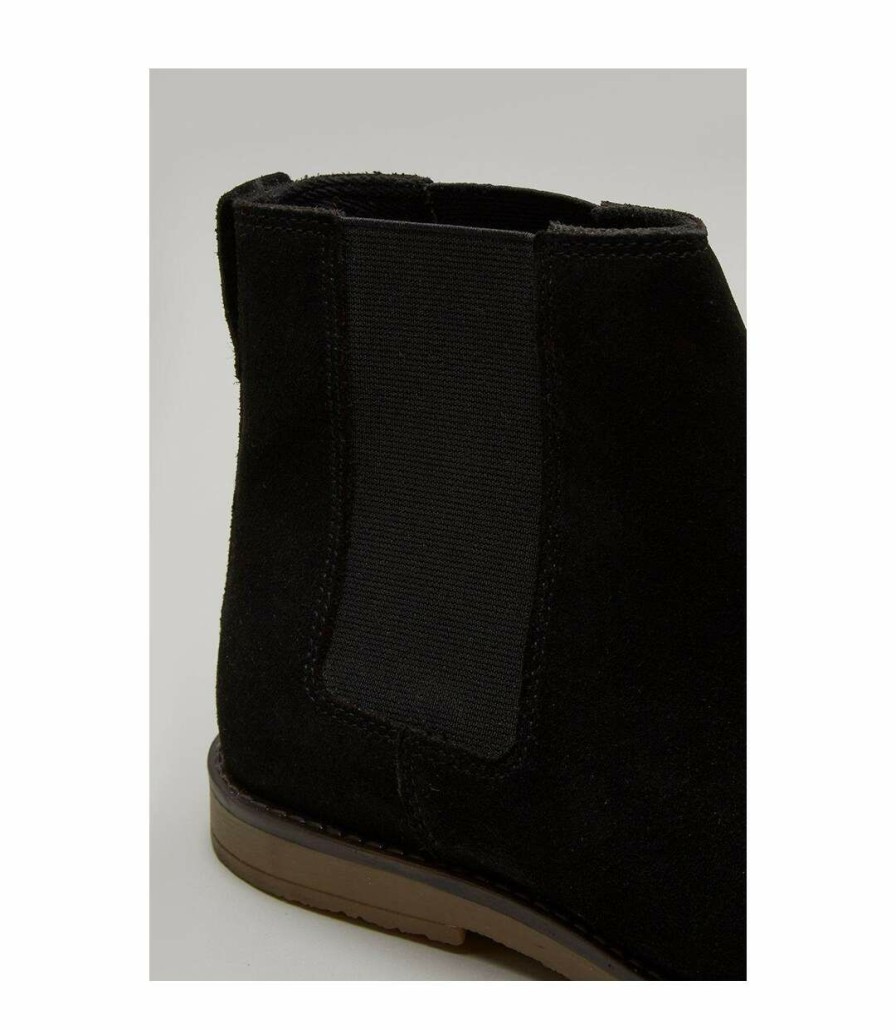 * Pertemba New Arrivals Burton Mens Suede Chelsea Boots (Black) Utbw123 New