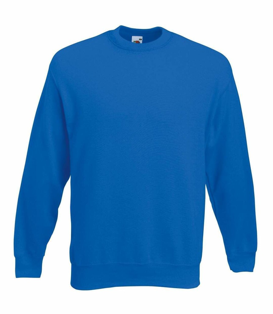 * Pertemba Good Quality Fruit Of The Loom Mens Classic 80/20 Set-In Sweatshirt (Royal Blue) Utrw7886 Clearance