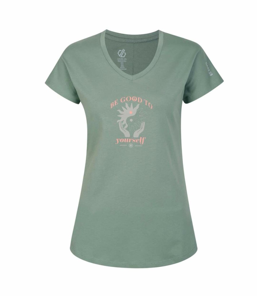 * Pertemba Best-Selling Dare 2B Womens/Ladies Finite Graphic Print T-Shirt (Lilypad Green) Utrg8674 Best