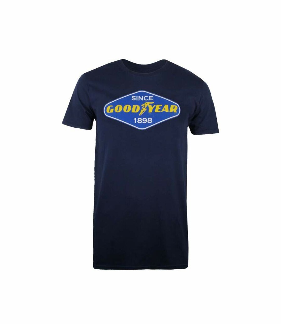 * Pertemba Hot Selling Goodyear Mens Diamond T-Shirt (Navy) Uttv1154 Online