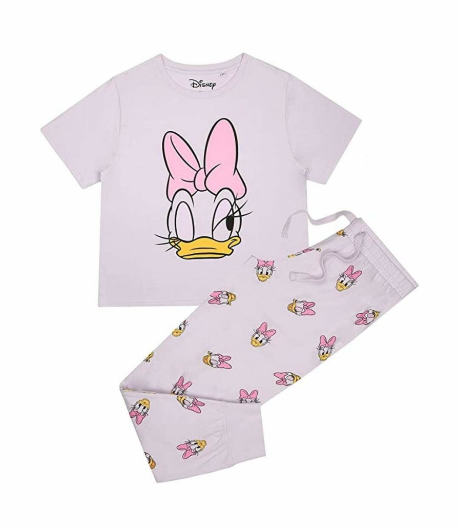 * Pertemba Original Disney Womens/Ladies Wakey Wakey Daisy Duck Pajama Set (Light Pink) Uttv246 Best