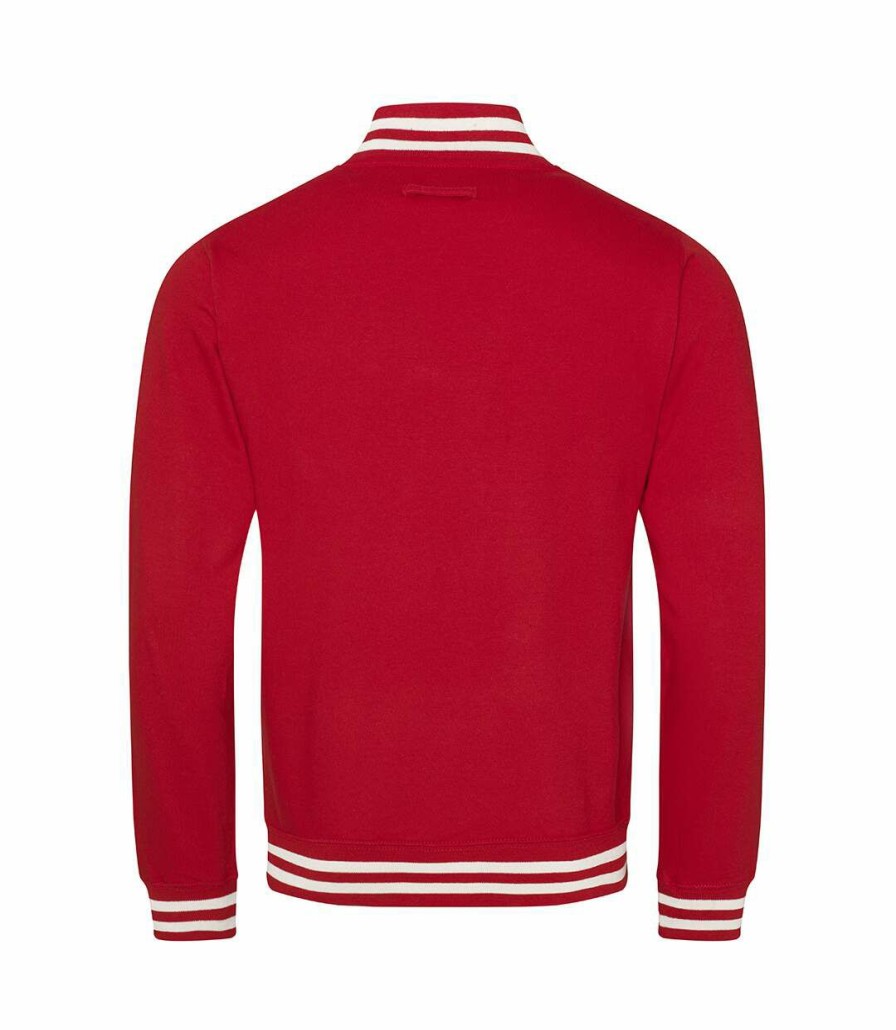 * Pertemba Quick Delivery Awdis Adults Uni College Varsity Jacket (Fire Red) Utrw174 Wholesale