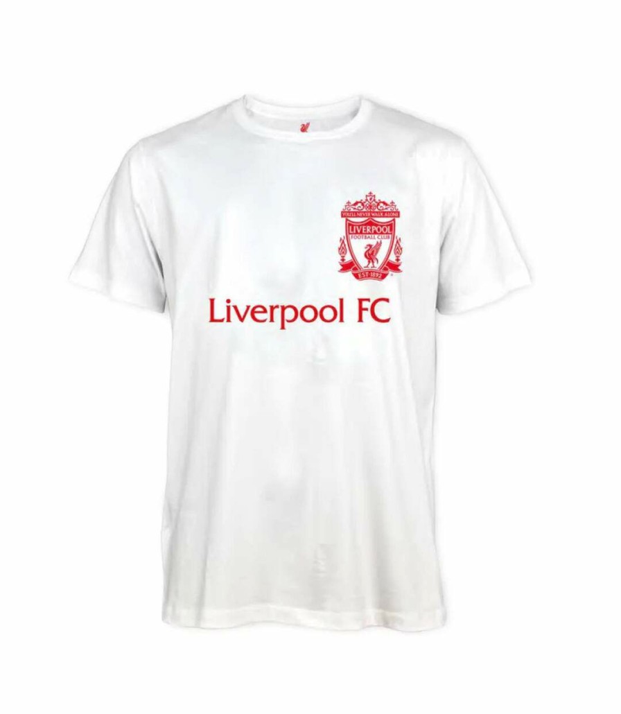 * Pertemba Original Liverpool Fc Uni Adult T-Shirt (White/Anfield Red) Utbs3317 Wholesale