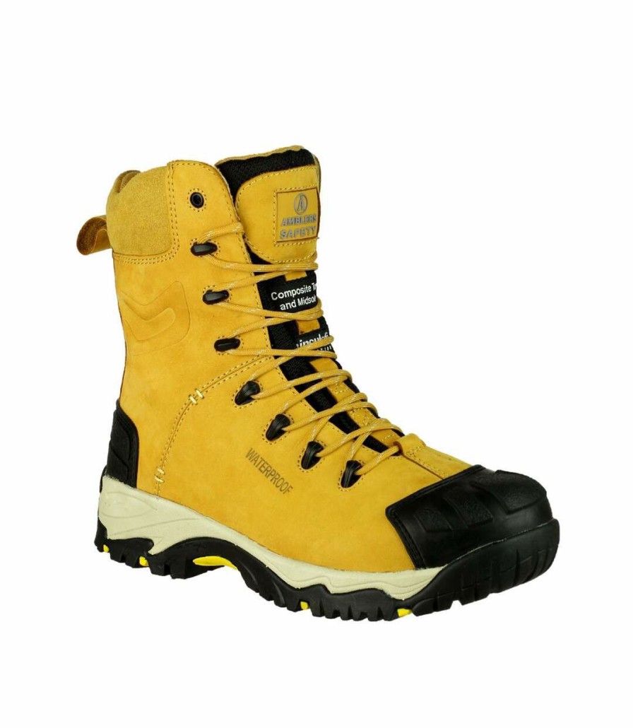 * Pertemba Online Amblers Safety Fs998 S3 Safety Boots (Honey) Utfs2541 Online