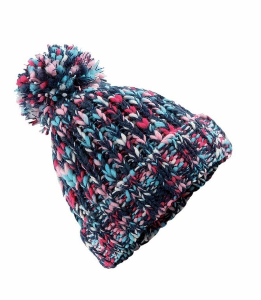 * Pertemba Quick Delivery Beechfield Uni Twister Pop Pom Beanie (Candy Twist) Utbc4135 Online