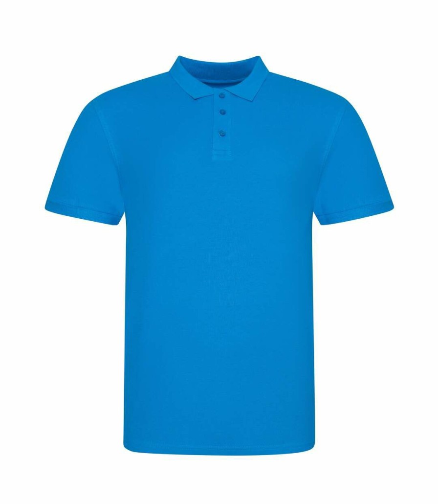 * Pertemba Popular Awdis Just Polos Mens The 100 Polo Shirt (Azure Blue) Utrw7658 Online