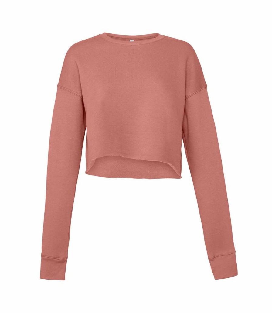 * Pertemba Hot Selling Women S Cropped Crew Fleece (Fast Fashion) (Mauve) Utrw7063 Best