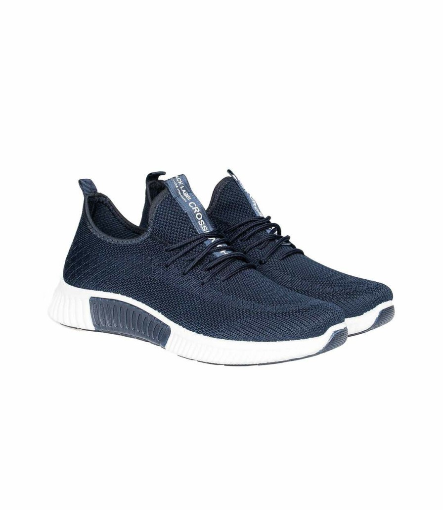 * Pertemba New Arrivals Crosshatch Mens Rideout Sneakers (Navy) Utbg444 Clearance